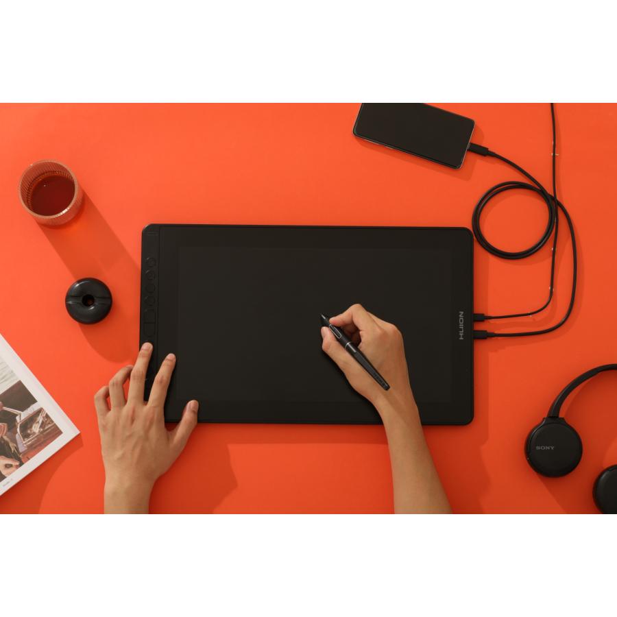 HUION 液タブ 液晶タブレット 絵描き イラスト 15.6インチ 高 HUION 液タブ 液晶タブレット 絵描き イラスト 15.6インチ 高