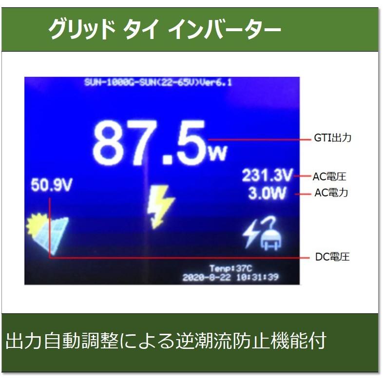 グリッドタイ・インバーター【SUN1000GTIL2-LCD】 : e-Power グリッドタイ・インバーター【SUN1000GTIL2-LCD】 : e-Power