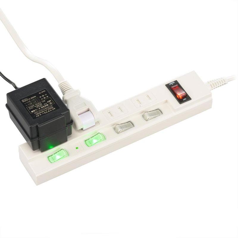 OHM（オーム電機） 節電タップ 雷ガード/ブレーカー付 4個口 5m｜HS