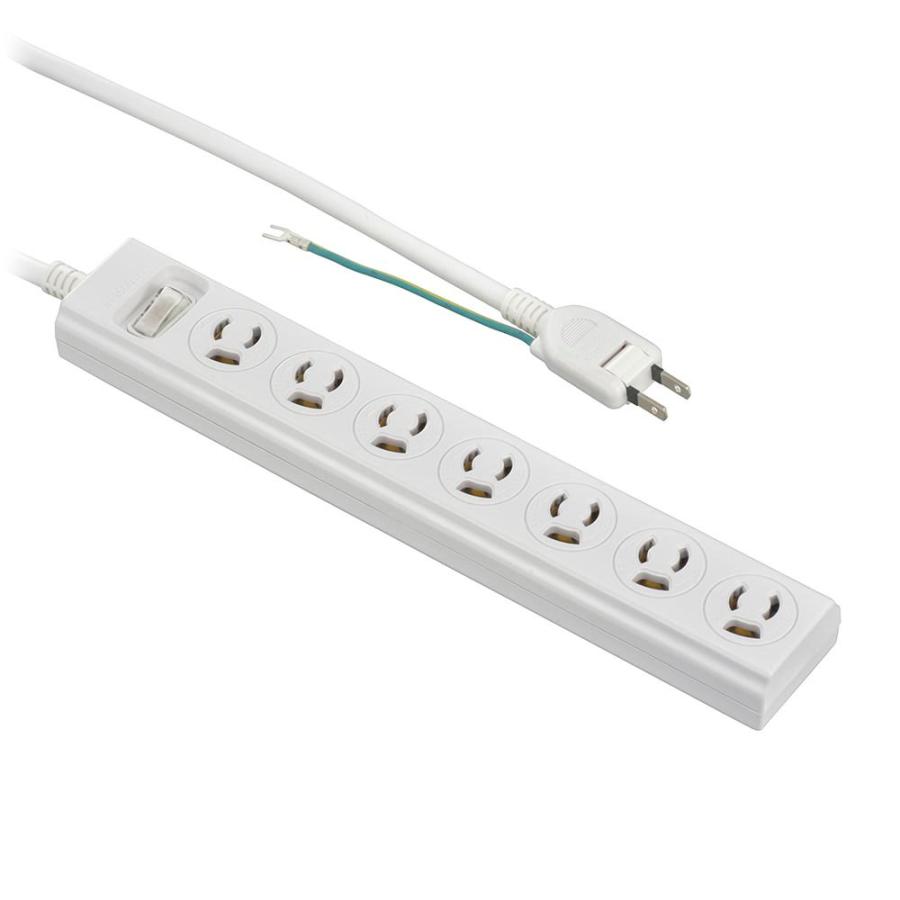 OHM 電源タップ 抜け止めOAタップ アース付き3ピンプラグ対応 雷 OHM 電源タップ 抜け止めOAタップ アース付き3ピンプラグ対応 雷