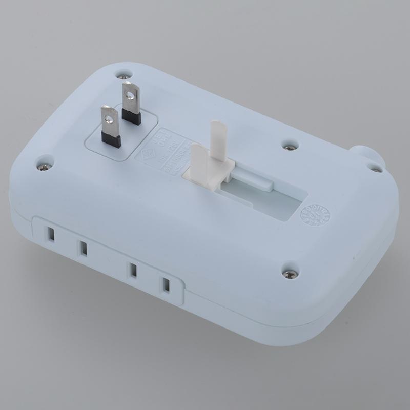 OHM 電源タップ コードなし ブレーカー付 4個口 LED個別スイッチ OHM 電源タップ コードなし ブレーカー付 4個口 LED個別スイッチ