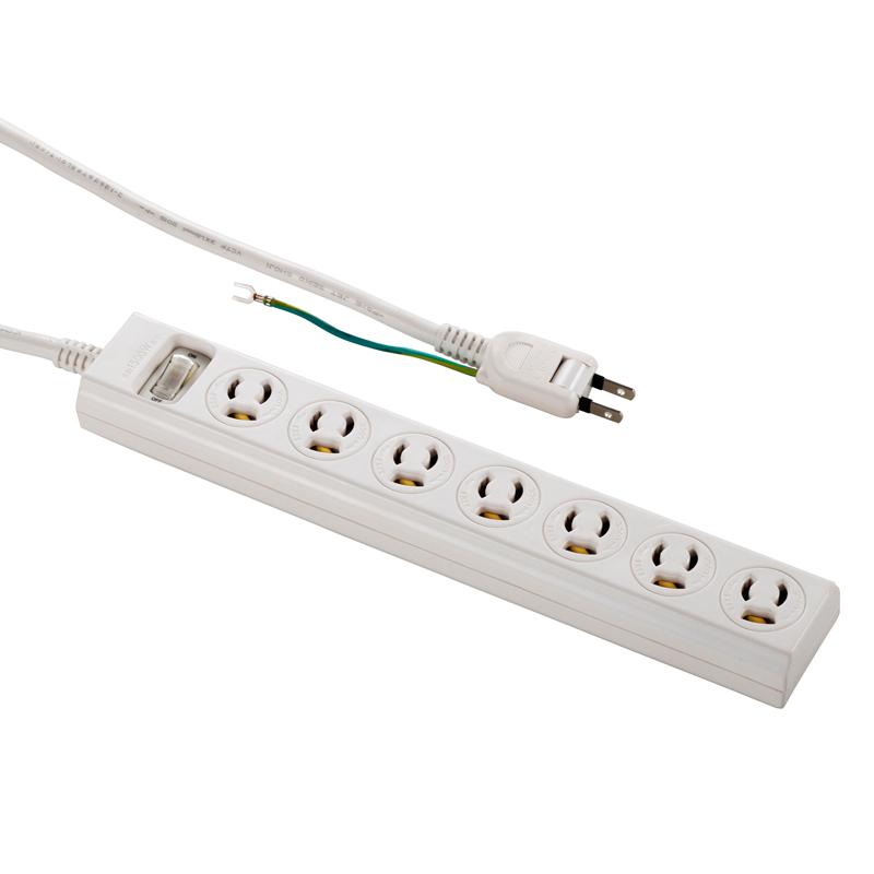 電源タップ 抜け止めロック式 3ピンアース端子対応 雷ガード 7個口 3m Hs Tkl733pa2 W 00 2800 Ohm オーム電機 00 2800 E プライス 通販 Yahoo ショッピング