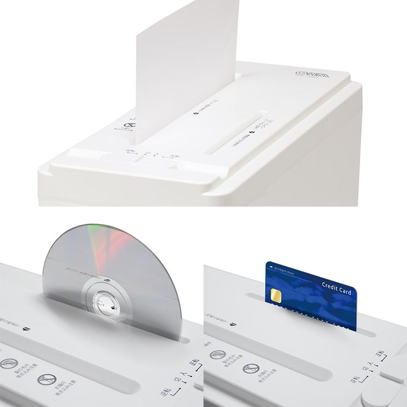 シュレッダー 電動 静音マルチシュレッダー CD DVD カード ｜SHR-C510S 00-5288 オーム電機｜e-price｜02