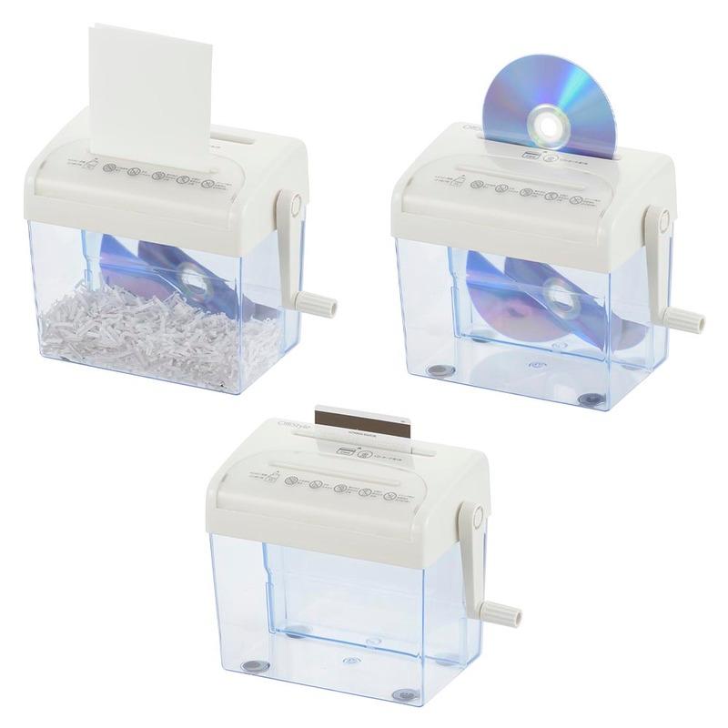 OHM（オーム電機） シュレッダー 手動 OffiStyleクロスカットハンド