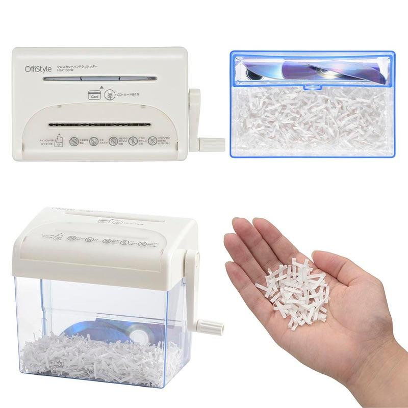 OHM（オーム電機） シュレッダー 手動 OffiStyleクロスカットハンド