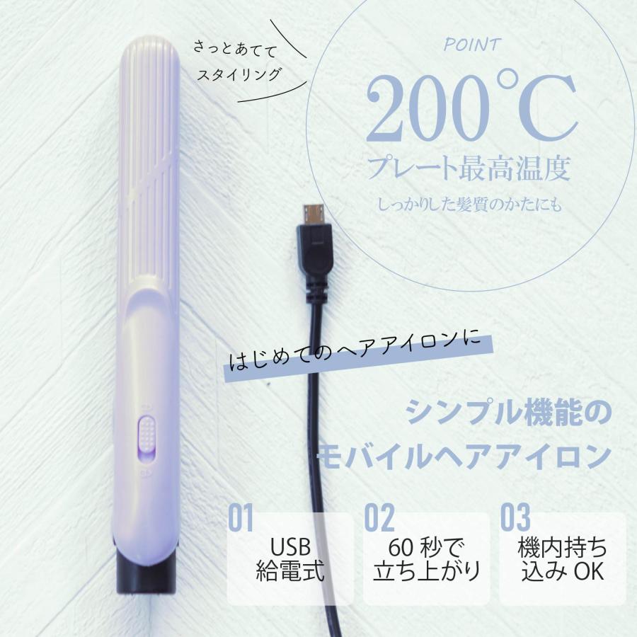 ヘアアイロン モバイルヘアアイロン ヴァイオレット Iberis｜HB-HIUD-V 00-5691｜e-price｜02