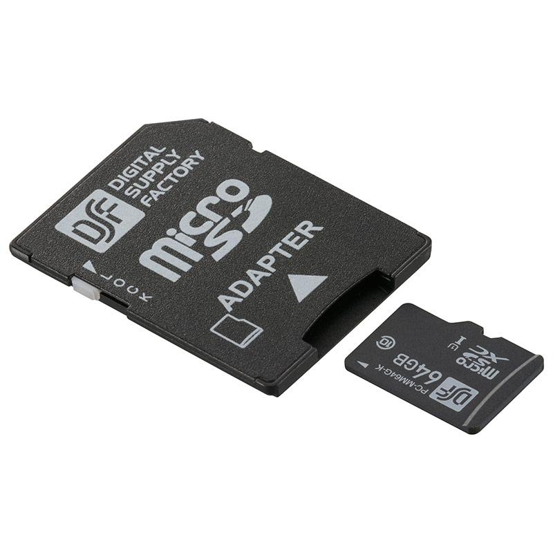 マイクロSDメモリーカード 64GB 高速データ転送｜PC-MM64G-K 01-0757 オーム電機｜e-price｜02