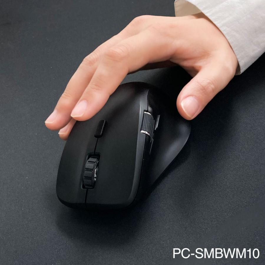 マウス ワイヤレス PCGEAR静音ワイヤレスマウス ブラック Mサイズ｜PC-SMBWM10 K 01-3600 オーム電機｜e-price｜14