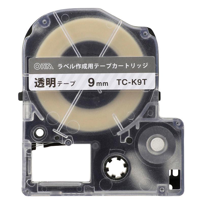 テプラPRO用 互換ラベル テープカートリッジ 9mm 透明テープ 黒インク TC-K9T 01-3807｜e-price｜02