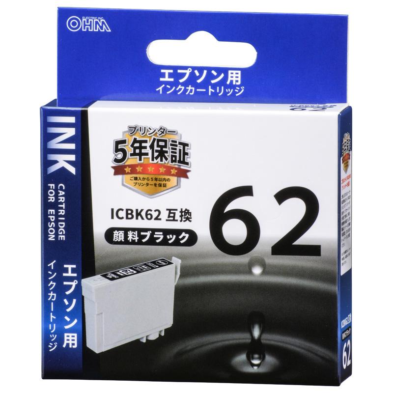 エプソン互換インク Icbk62 ブラック Ink E62b Bk 01 4103 オーム電機 01 4103 E プライス 通販 Yahoo ショッピング