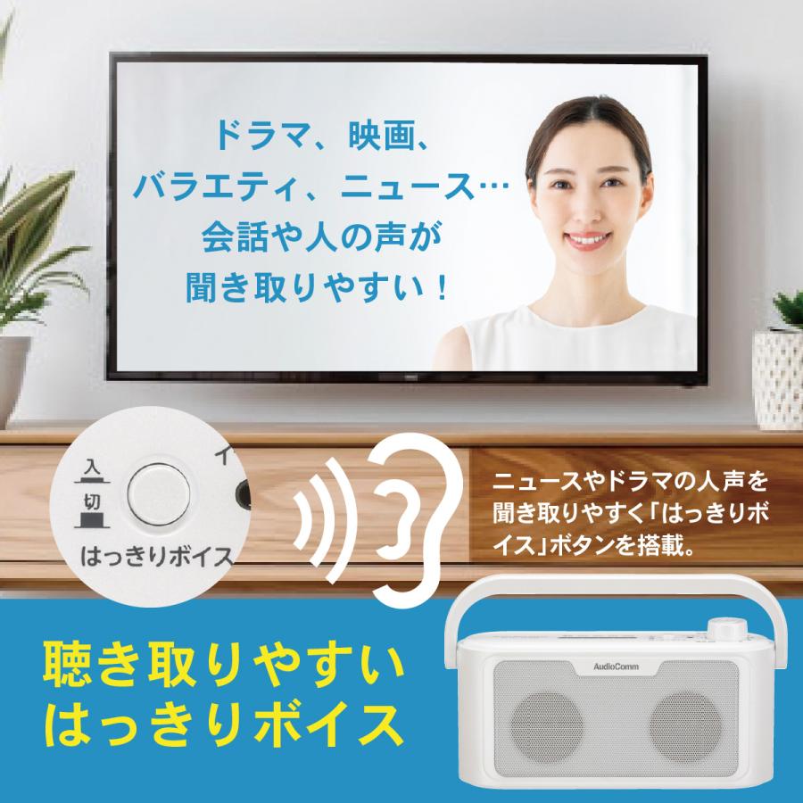 スピーカー　音、機能正常です スピーカー テレビ 高齢者 AudioComm 耳もとスピーカー