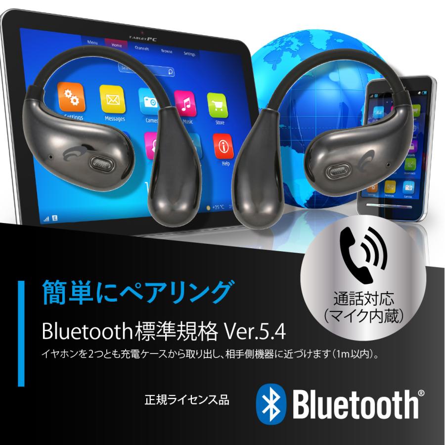 AudioComm 完全ワイヤレスイヤホン OWS イヤーフック ブラック｜HP