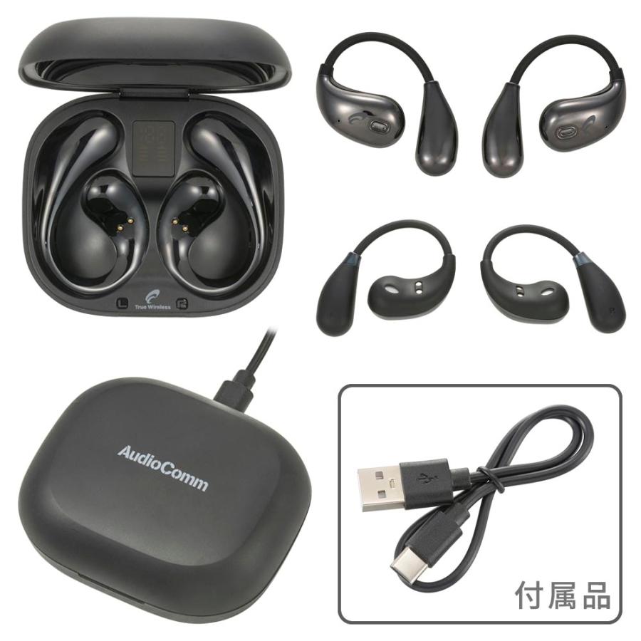 AudioComm 完全ワイヤレスイヤホン OWS イヤーフック ブラック｜HP