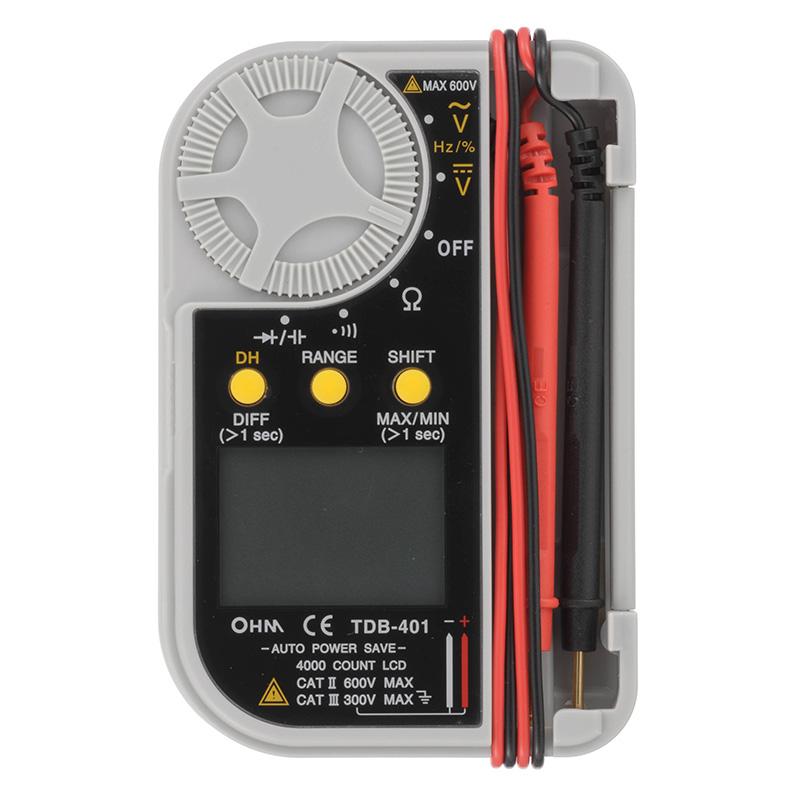 電気テスター デジタルマルチテスター TDB-401 04-1891 オーム電機 : e-プライス