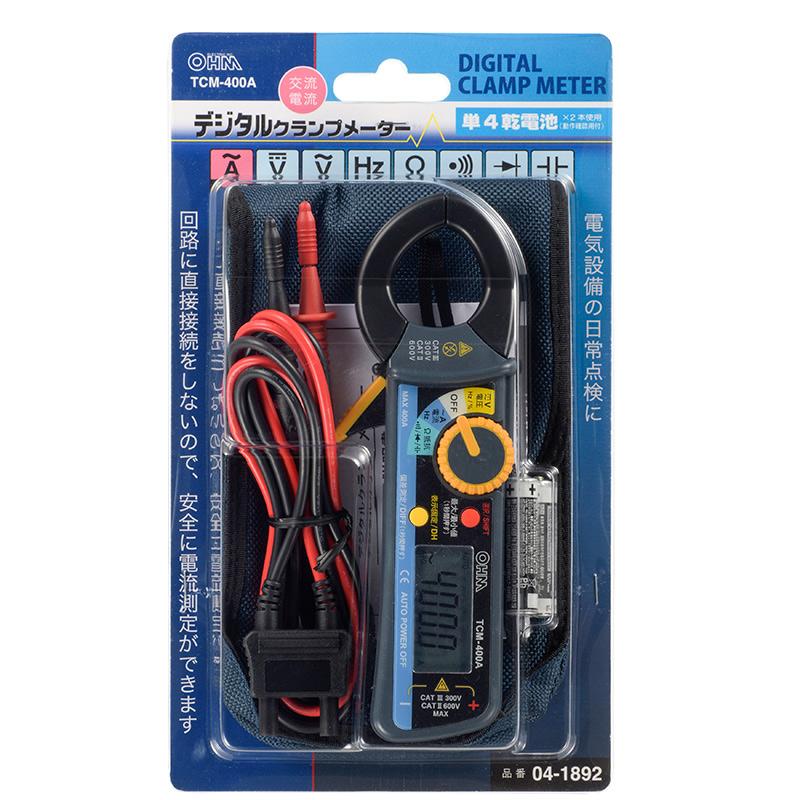 デジタルクランプメーターTCM-400A 5046 Amazon.co.jp: デジタルクランプメーターTCM-400A : 産業・研究
