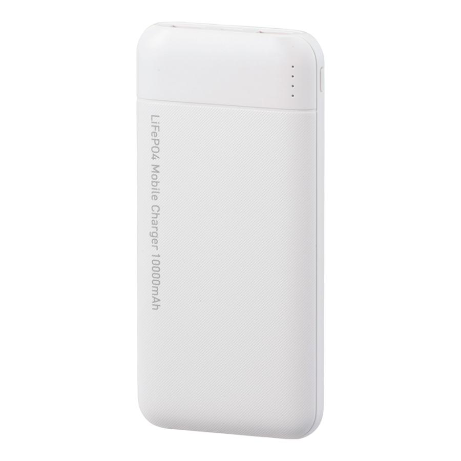 SmartComm リン酸鉄モバイルバッテリー 10000mAh ホワイト｜SMP-JV681