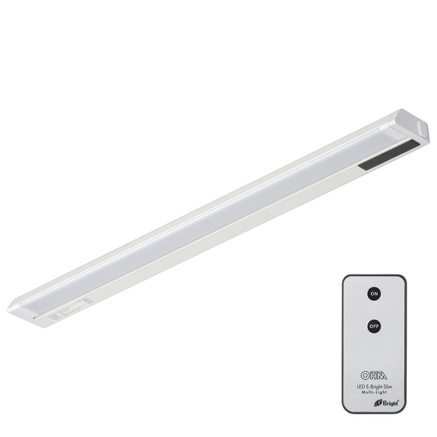 OHM バーライト LEDイーブライトスリム多目的灯 コンセント式