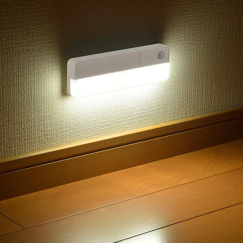 LEDセンサーライト 80ルーメン 電池式｜NIT-BLA6JRC-W 06-4110 オーム電機｜e-price｜03