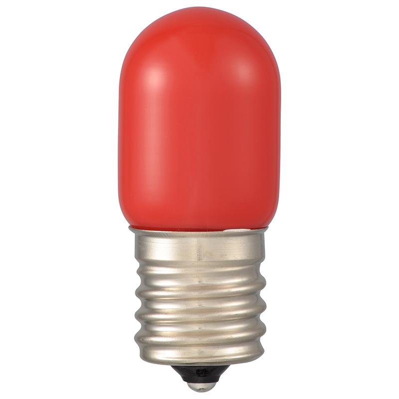 OHM（オーム電機） LED電球 ナツメ球形 E17/0.8W 赤｜LDT1R-H-E17 13