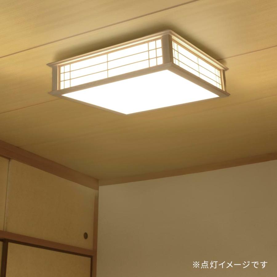 ともさん2台8畳 LED和風シーリングライト 昼光色プルスイッチとリモコン シーリングライト6畳 8畳 和室 LED 照明 昼光色 調光リモコン付き｜LE