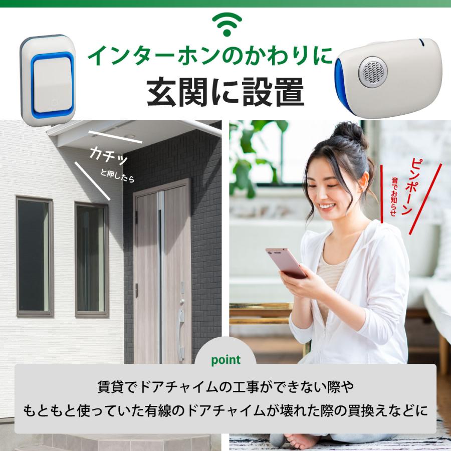 OHM チャイム ワイヤレス コールチャイムセット 呼び鈴 介護 OHM チャイム ワイヤレス コールチャイムセット 呼び鈴 介護