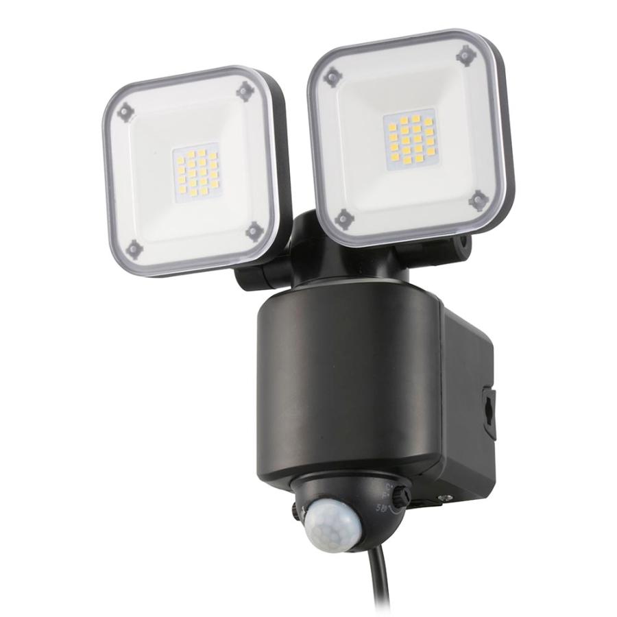 センサーライト 人感センサー 屋外 IPX4 防犯 monban 3灯コンセント式