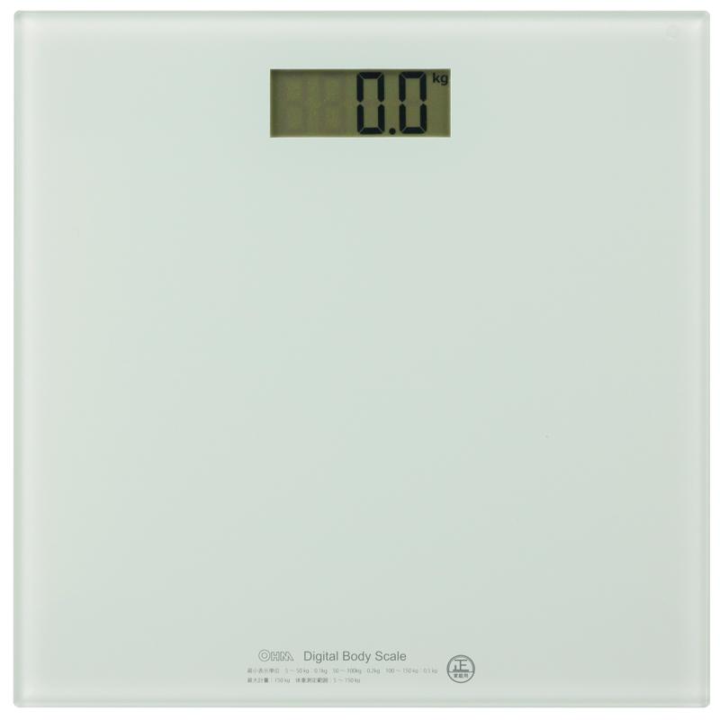 OHM（オーム電機） 体重計 デジタル体重計 HBK-T100-W 08-0065 OHM : e
