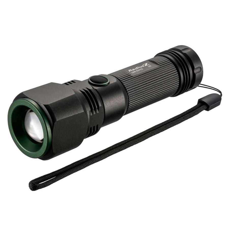 懐中電灯 LEDズームライト ラディウスZ 370ルーメン 防水ライト