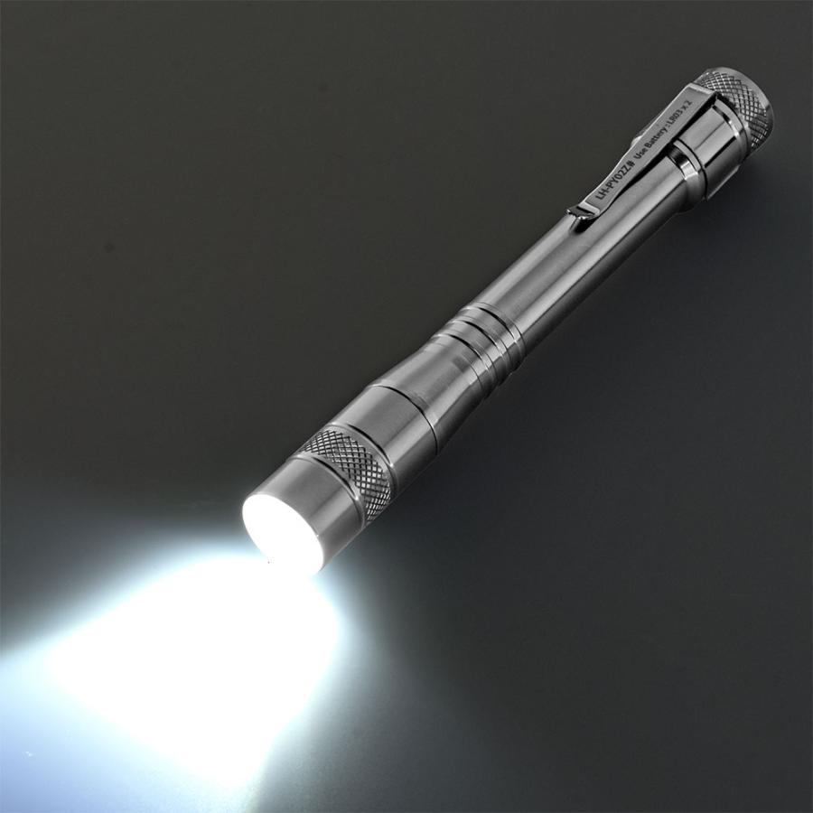 懐中電灯 防水LEDペンライト フォーカス付 200ルーメン｜LH-PY02Z-S2
