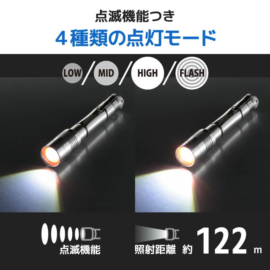 National 懐中電灯 オレンジ色　2台 National 懐中電灯 オレンジ色 2台 LED懐中ライト オレンジ 50lm