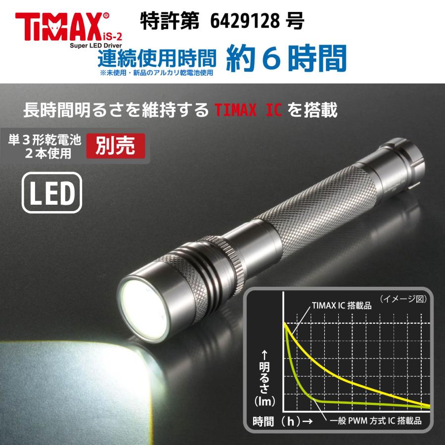 懐中電灯 防水 LED ズームライト SPARKLED ZOOM 410lm｜LHA-SP410Z-S 08-1336 オーム電機｜e-price｜04