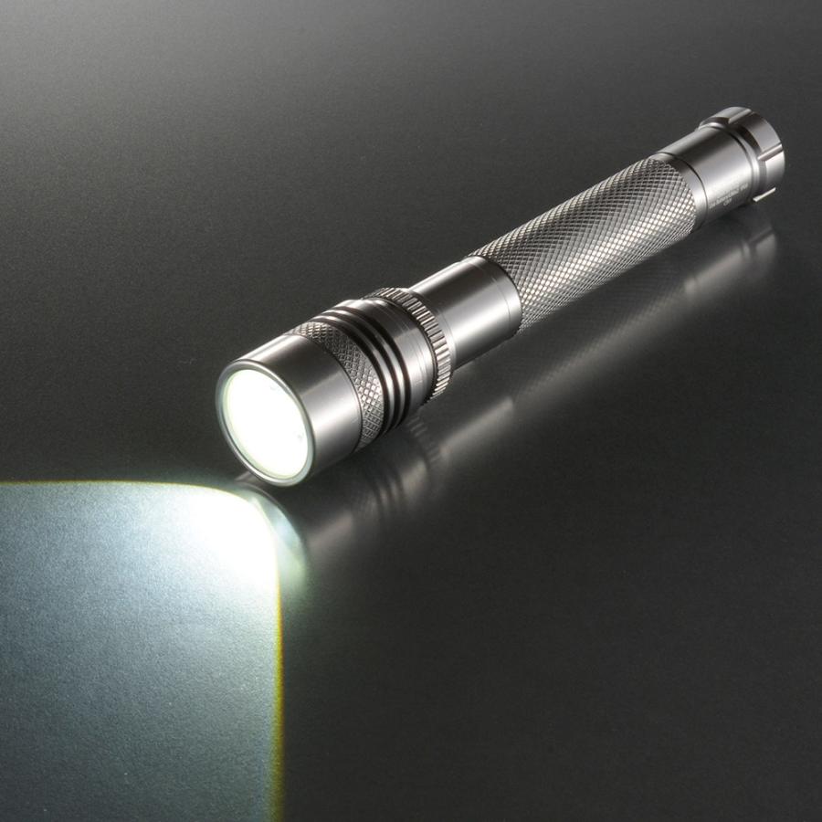 懐中電灯 防水 LED ズームライト SPARKLED ZOOM 410lm｜LHA-SP410Z-S
