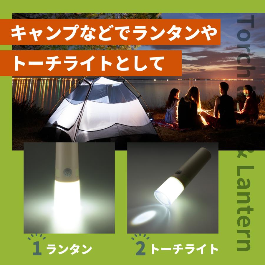 懐中電灯 LEDトーチライト&ランタン 300ルーメン｜LP-300AU-W 08-1339