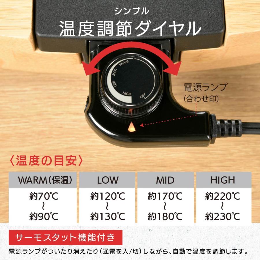OHM（オーム電機） ホットプレート 焼肉プレート PULMORE ミニグリル