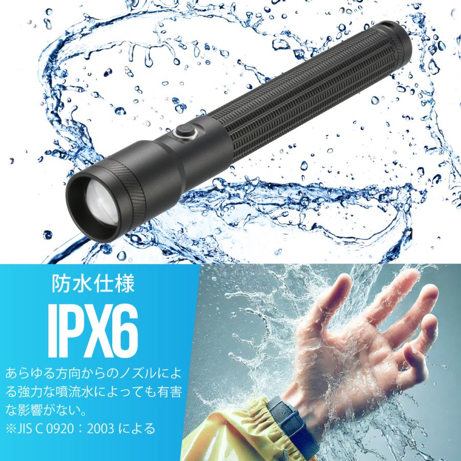 懐中電灯 LEDライト 300ルーメン｜LHA-Z30A5 08-1717 オーム電機 : e