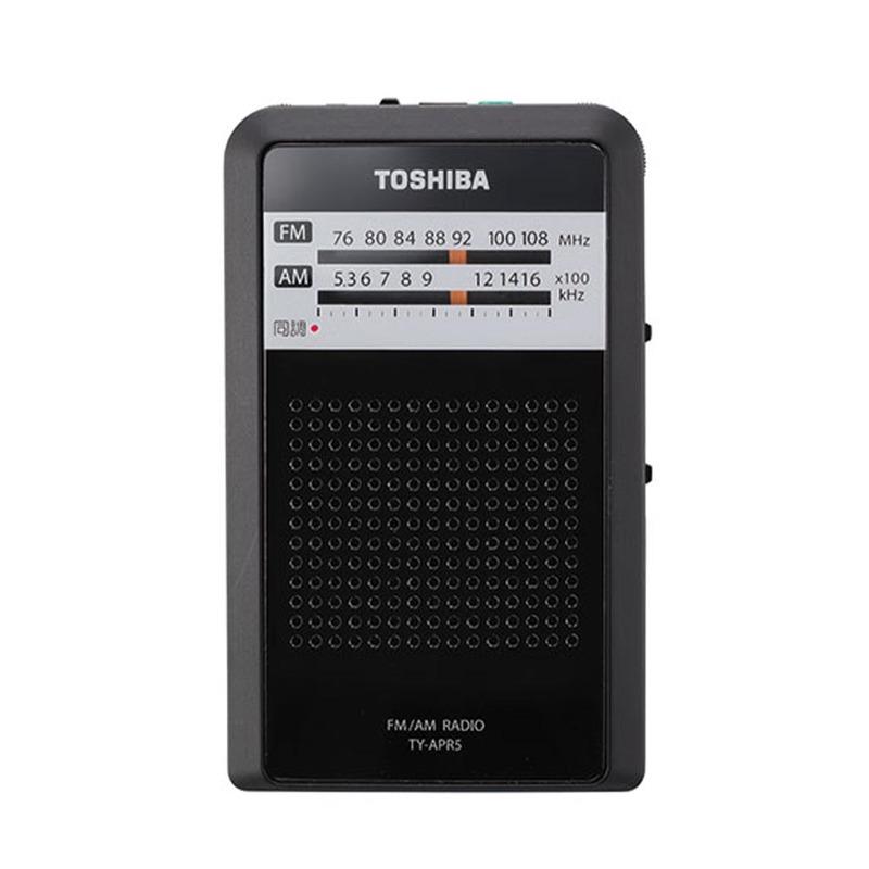 TOSHIBA（東芝） ラジオ LEDライト付きポケットラジオ ブラック TY
