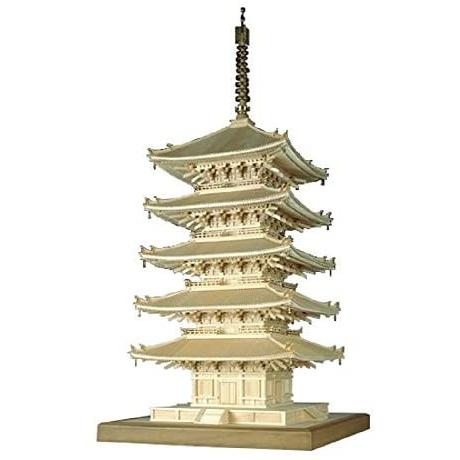 ウッディジョー 1/75 興福寺 五重塔 木製模型 組立キット