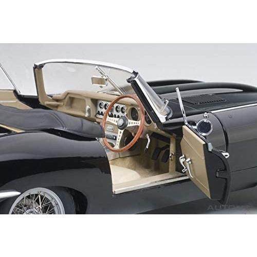 AUTOart 1/18 ジャガー Eタイプ ロードスター シリーズI 3.8 ブラック 完成品 AUTOart