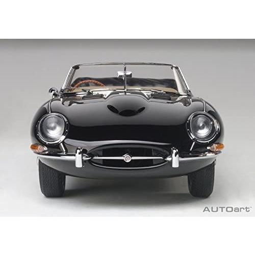 AUTOart 1/18 ジャガー Eタイプ ロードスター シリーズI 3.8 ブラック 完成品 AUTOart