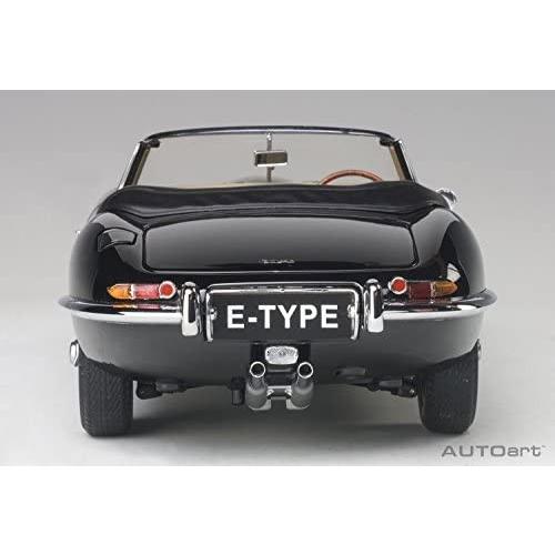AUTOart 1/18 ジャガー Eタイプ ロードスター シリーズI 3.8 ブラック 完成品 AUTOart