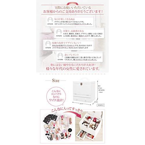 SEMI-TU ５色から選べる 三面鏡 メイクボックス コスメボックス メイクボックス 鏡付き メイクボ メイクボックス