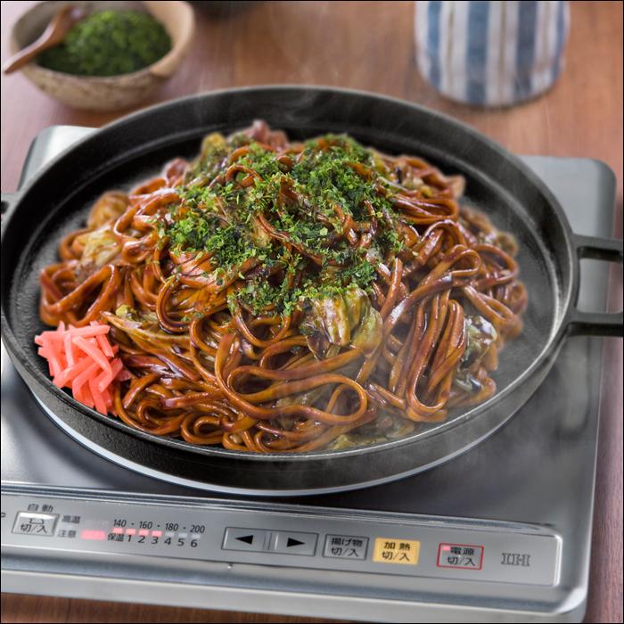 今だけ【特価】鉄板 鉄鋳物 お好み焼き鉄板 丸型 32cm IH対応 オール