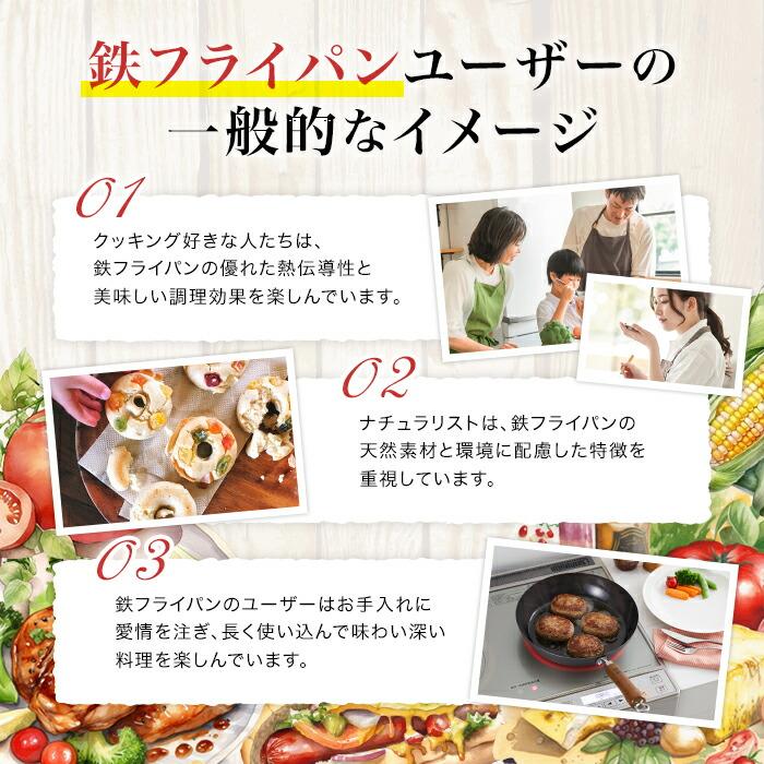 フライパン 鉄 卵焼き 玉子焼き IH対応 純銅製タワシ IHマット付き 煌鉄 日本製 窒化鉄 窒化加工 油ならし不要｜e-rakuichi｜05