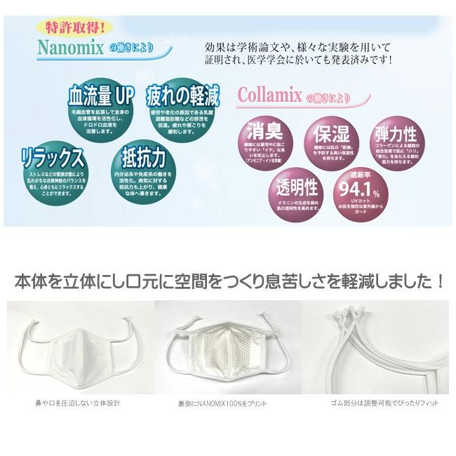 マスク 日本製 洗える 立体 布 冬 大人 布マスク 大きめ ラジウム鉱石 