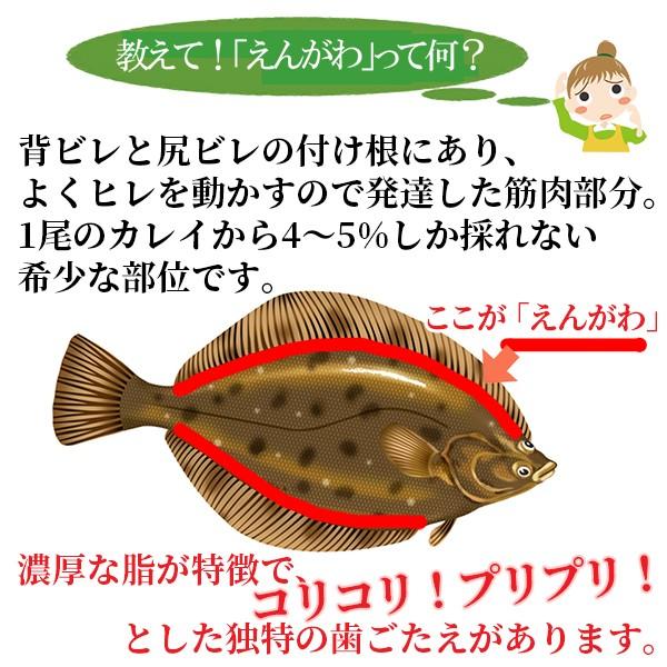 天然えんがわスライス枚入り カレイエンガワ 鰈 刺身 がってん寿司 ブランド品