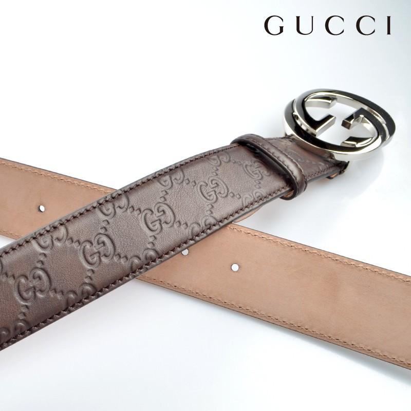 GUCCI メンズ グッチシマソフト ベルト 114984 AA61N ダークブラウン 90cm 114984aa61n｜e-rinrin｜04