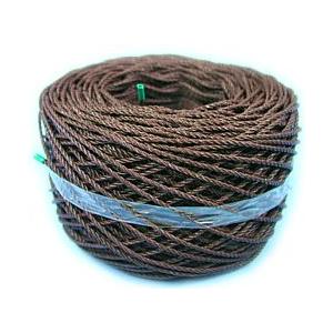 ＰＥ・濃茶色 ２mm１００ｍ綾巻 | 
