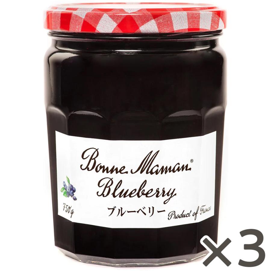 ボンヌママン ブルーベリージャム 750g×3個 エスビー食品公式（Yahoo!・エスビー食品公式 Yahoo!店）
