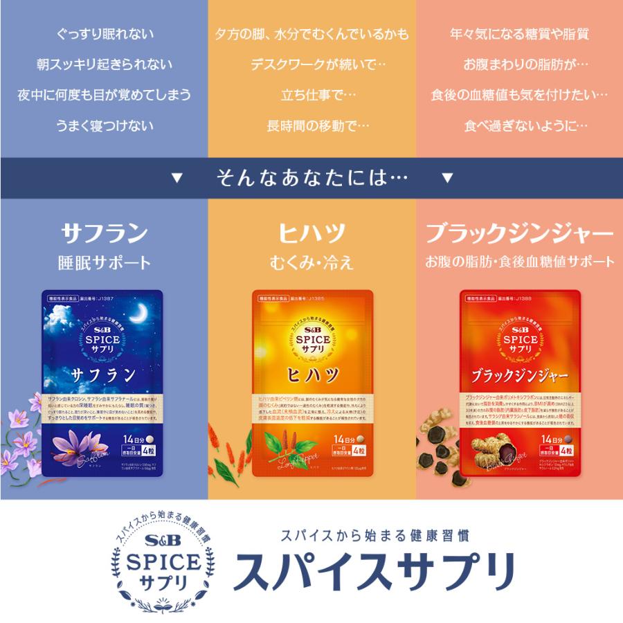 エスビー食品 スパイスサプリ ブラックジンジャー お腹の脂肪・食後