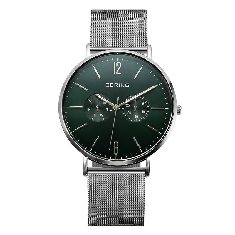 BERING ベーリング 14240-409 ディープグリーン チェンジズ 革＆メッシュベルト 替えベルト付き メンズユニセックス【正規】 | BERING | 01